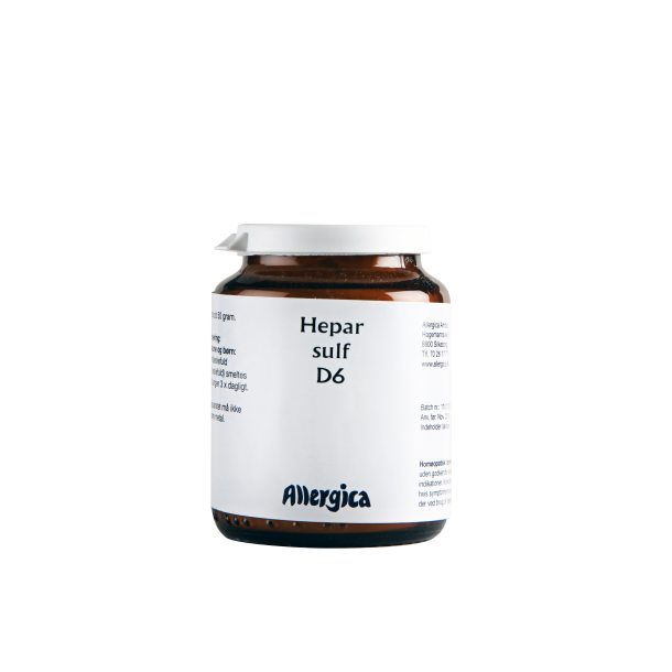 Hepar sulf. D6, pulver - Allergica