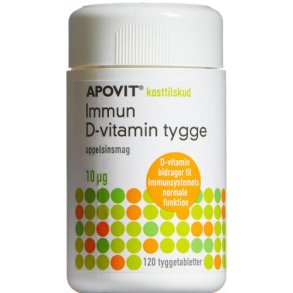 Apovit immun D-vitamin tygge 10mikg