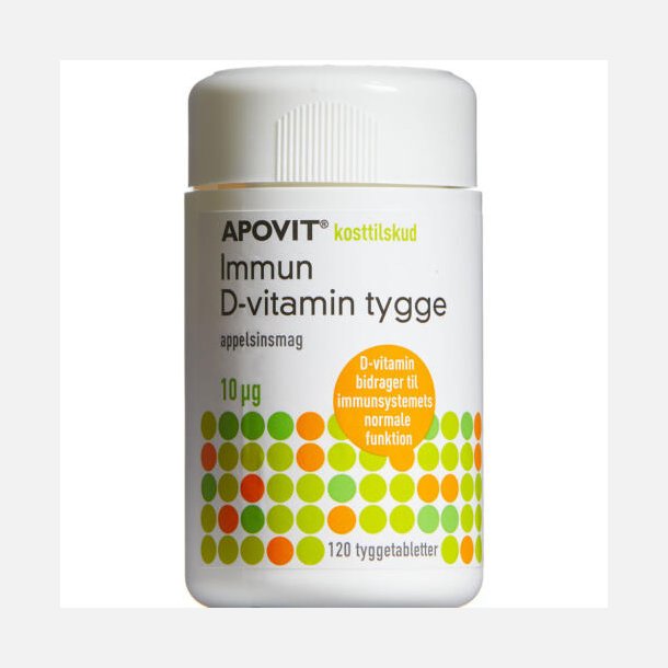 Apovit immun D-vitamin tygge 10mikg