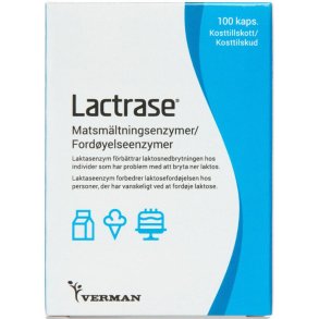 Lactrase kapsler 100.stk