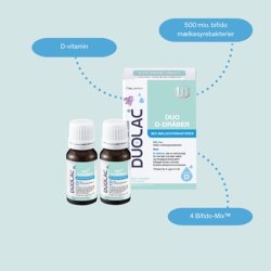 Duolac Duo D-drber m/mlkesyrebakterier 2x7,5 ml