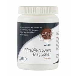 ABBLO Jern 50mg Bisglycinat Tabletter 