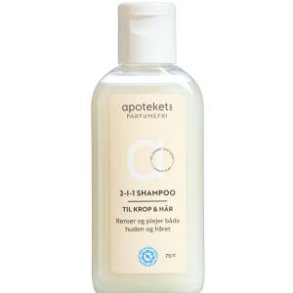 Apotekets�2i1 Shampoo Parfumefri 75 ml