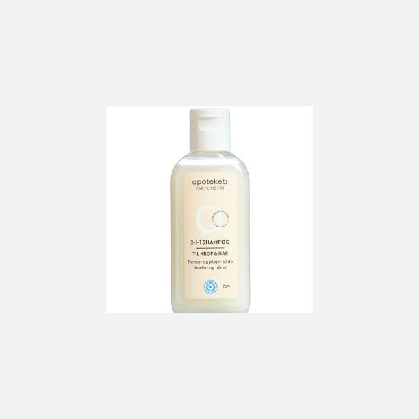 Apotekets�2i1 Shampoo Parfumefri 75 ml