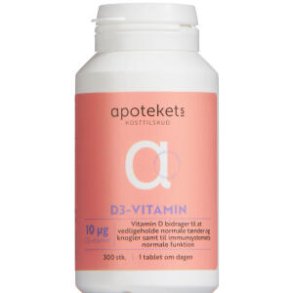 Apotekets D3-vitamin 10 mikg 300 stk.