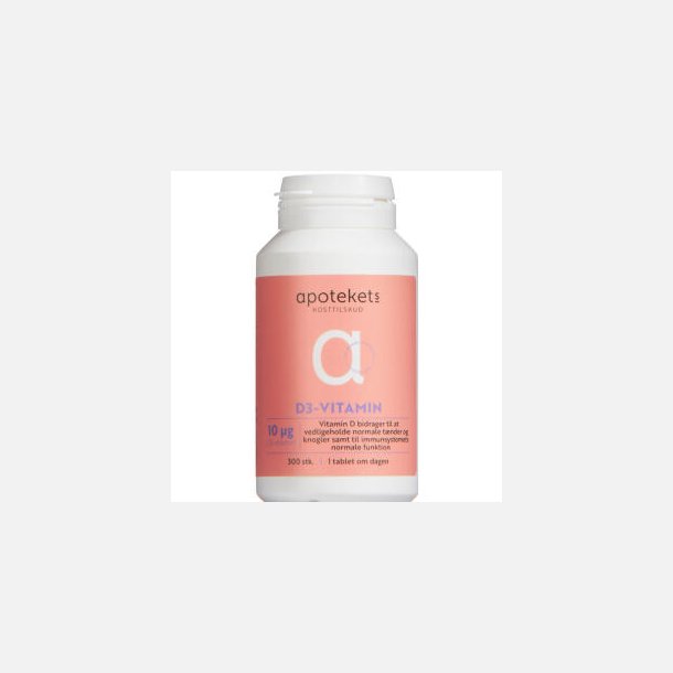 Apotekets D3-vitamin 10 mikg 300 stk.