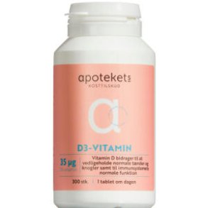 Apotekets D3-Vitamin 300 stk.