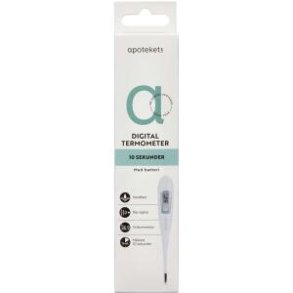 APOTEKETS DIG.TERMOMETER EKSK. 1 ST