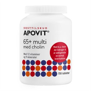 Apovit 65+ multi med cholin, 150 tabletter