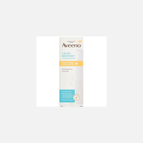Aveeno Calm+ Restore Moisturising SPF50 Lotion 50ml
