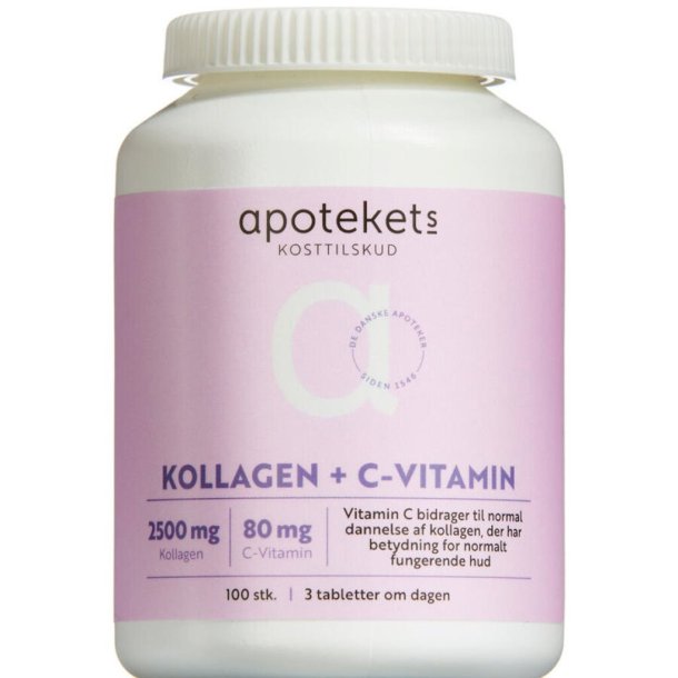 Apotekets Kollagen + C-Vitamin Tabletter 100.stk