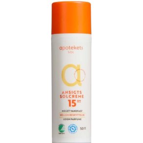 Apotekets Solcreme Ansigt SPF15 50ml