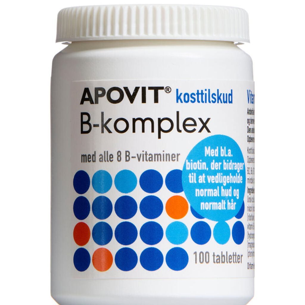 Apovit B-komplex 100.stk - Vitaminer - Dansk Homøopatisk Apotek