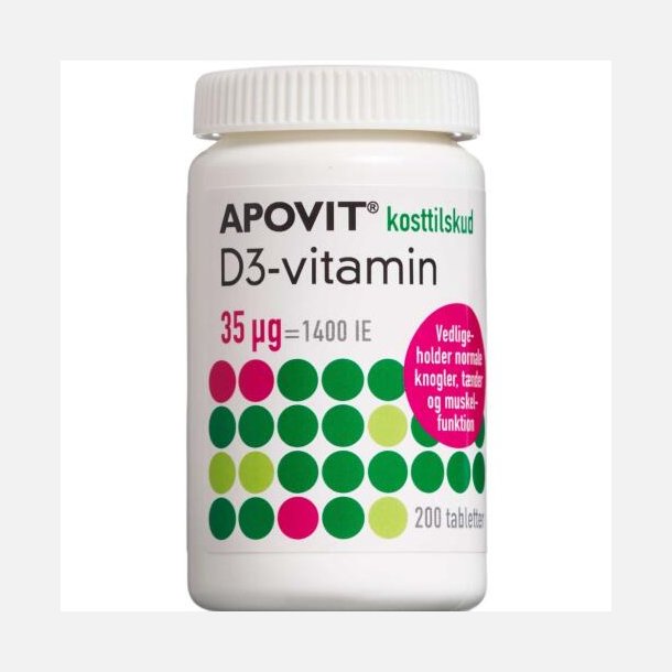 ApovitD3-vitamin 35 mikg 200.stk