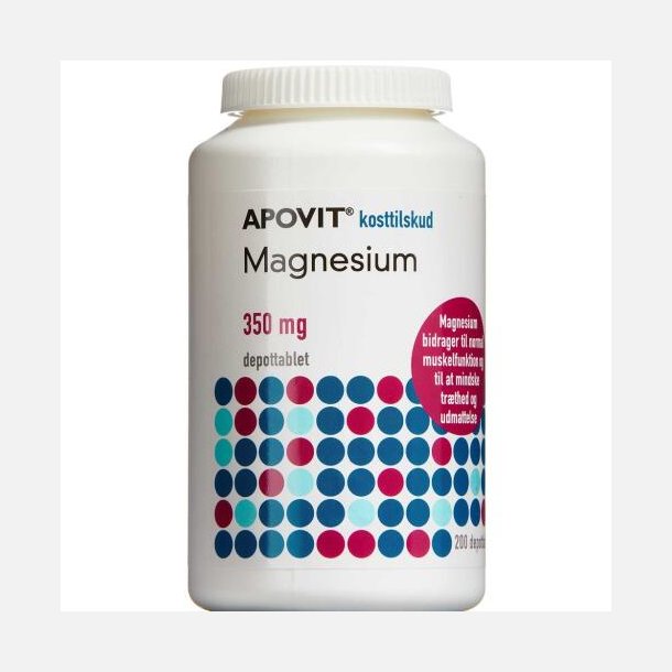 Apovit Magnesium 350 mg Depottabletter 200 stk