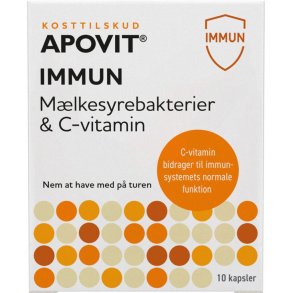 Apovit Immun M�lkesyrebakterier & C-vitamin