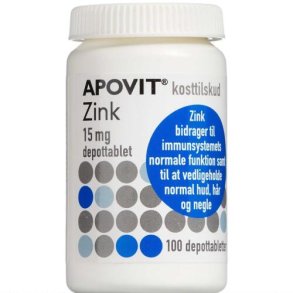 ApovitZink15mg Depottabletter 100.stk