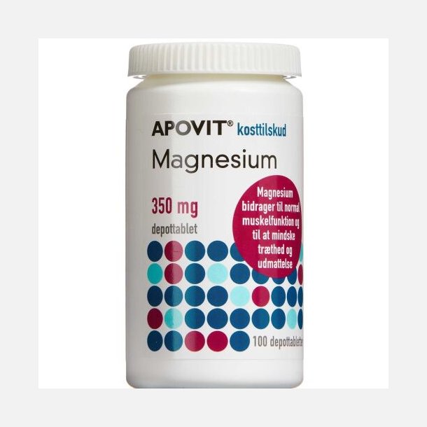 ApovitMagnesium350 mg Depottabletter 100 stk