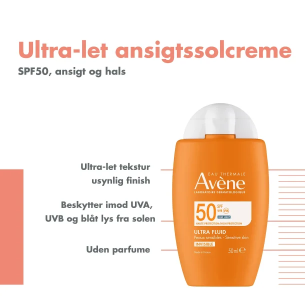 Avne Ultra Fluid Invisible SPF50 50ml