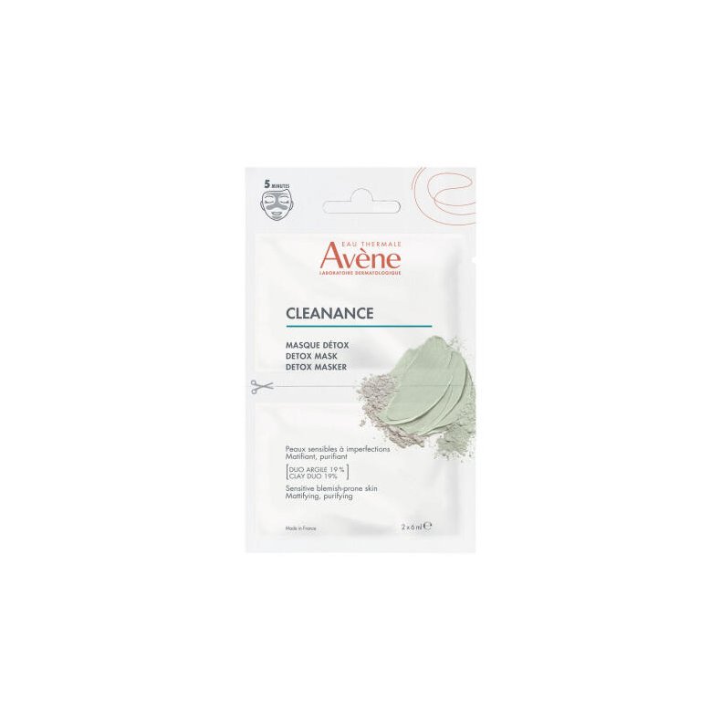 Avne Cleanance Detox Mask Sachet 2 x 6 ml