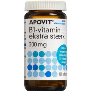 ApovitB1-vitamin ekstra strk tabletter 300 mg 100 stk.
