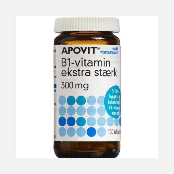 ApovitB1-vitamin ekstra strk tabletter 300 mg 100 stk.