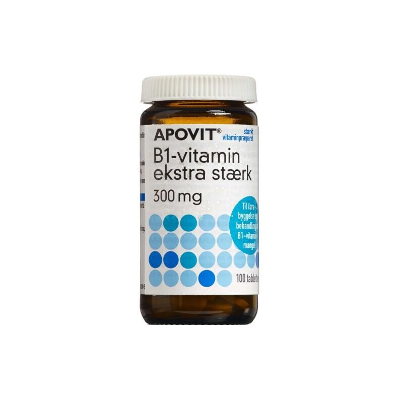 ApovitB1-vitamin ekstra strk tabletter 300 mg 100 stk.