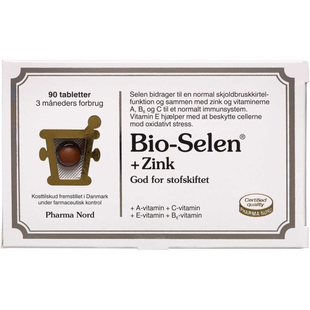Bio-Selen + Zink 90 tabletter - Pharma Nord
