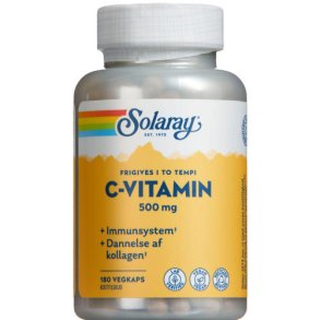 Solaray, C-Vitamin 500mg 180 kapsler