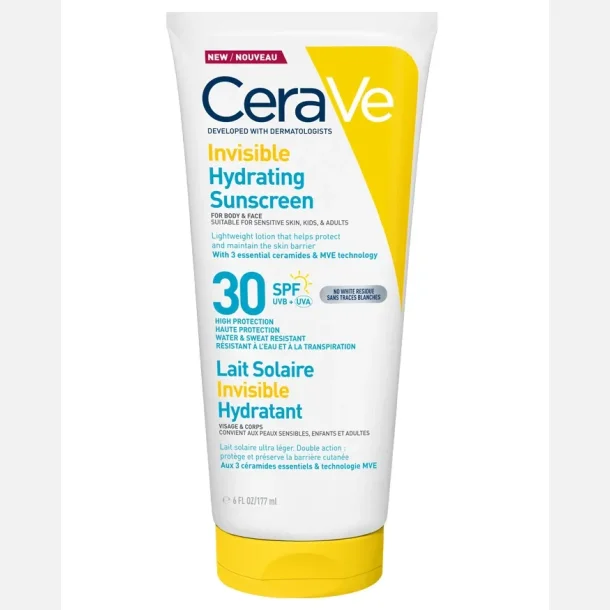 CeraVe Invisible Hydrating Sunscreen SPF30 177ml