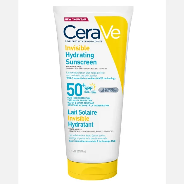CeraVe Invisible Hydrating Sunscreen SPF50+ 177ml