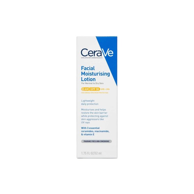 CeraVefugtgivende ansigtscreme SPF 50 52 ml