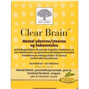 Clear Brain 60 tabletter - New Nordic