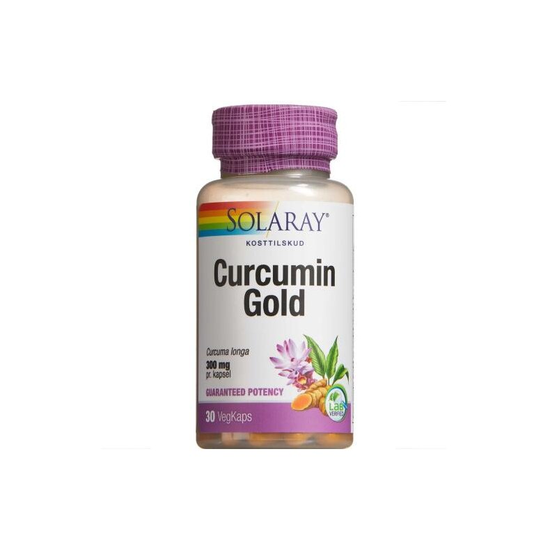 Curcumin Gold 30 kapsler - Solaray