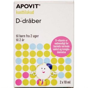 ApovitD-vitamin drber 2 x 10 ml