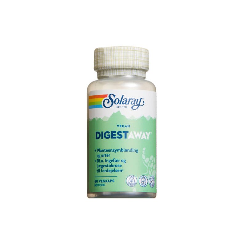 Solaray Vegan Digestaway 60 stk.