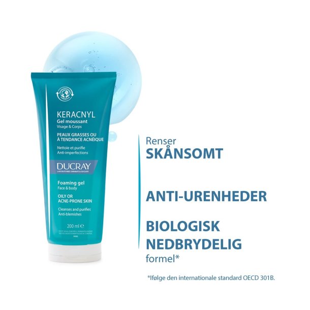 Ducray Keracnyl Foaming Gel 200ml