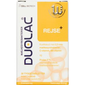 Duolac Rejse+ tabletter 30 stk