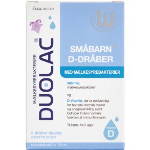 Duolac Sm�barn+ D-Dr�ber 2 x 7,5ml