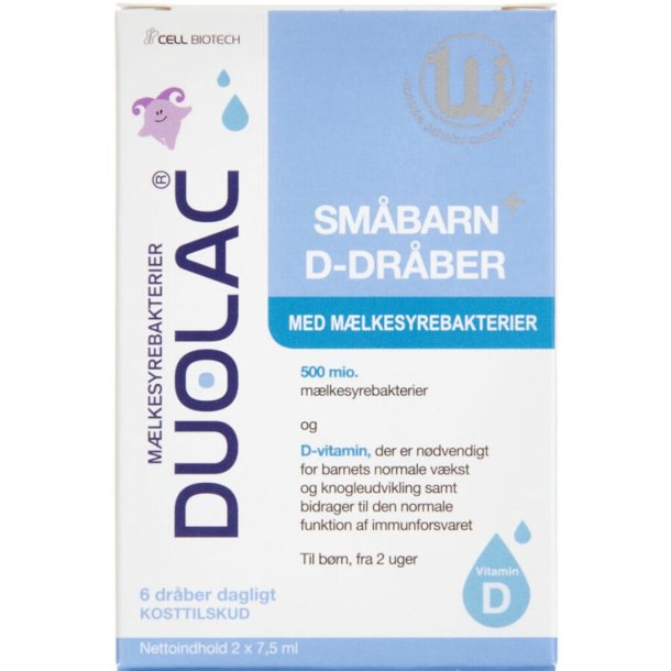 Duolac Sm�barn+ D-Dr�ber 2 x 7,5ml