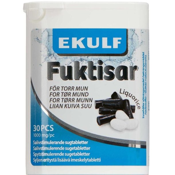 EKULF FUKTISAR LIQUORICE 30 ST