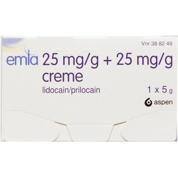 Emla Creme 25+25 mg/g 5g + 2 plastre