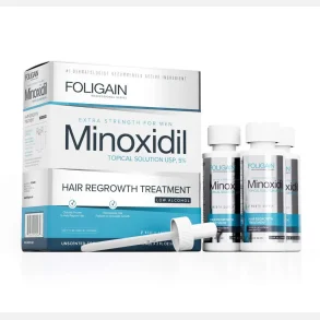 Foligain 5% Minoxidil lavalkohol h�rv�kstbehandling til m�nd
