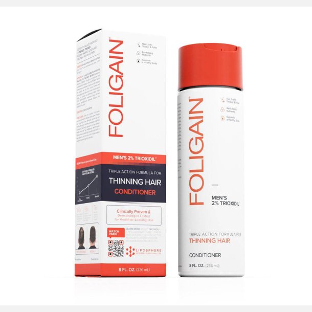 Foligain Triple Action Conditioner til m�nd med 2% Trioxidil 236ml