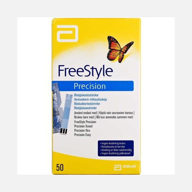 FREESTYLE Precision Xtra Glukose Elektroder 50 stk.