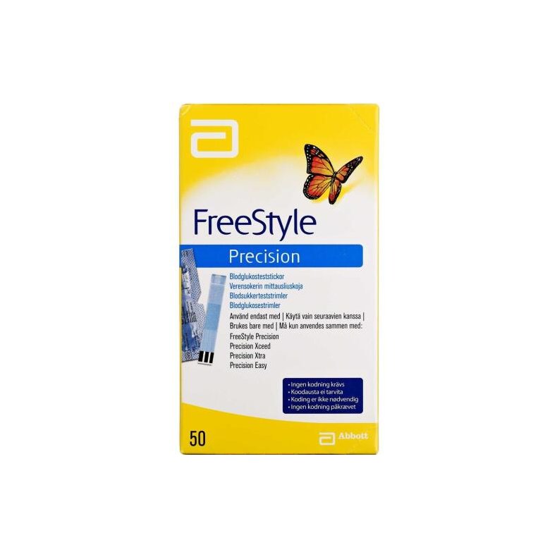 FREESTYLE Precision Xtra Glukose Elektroder 50 stk.