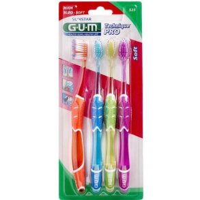 GUM Technique Pro tandbrste bld 4 pak 4 stk.