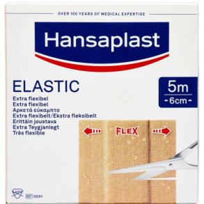 Hansaplast Elastic Plaster Bigpack 5m x 6cm 1.stk