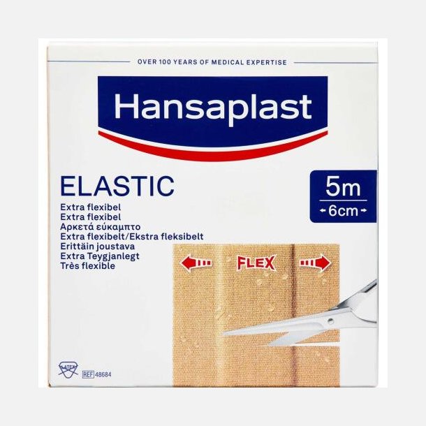 Hansaplast Elastic Plaster Bigpack 5m x 6cm 1.stk