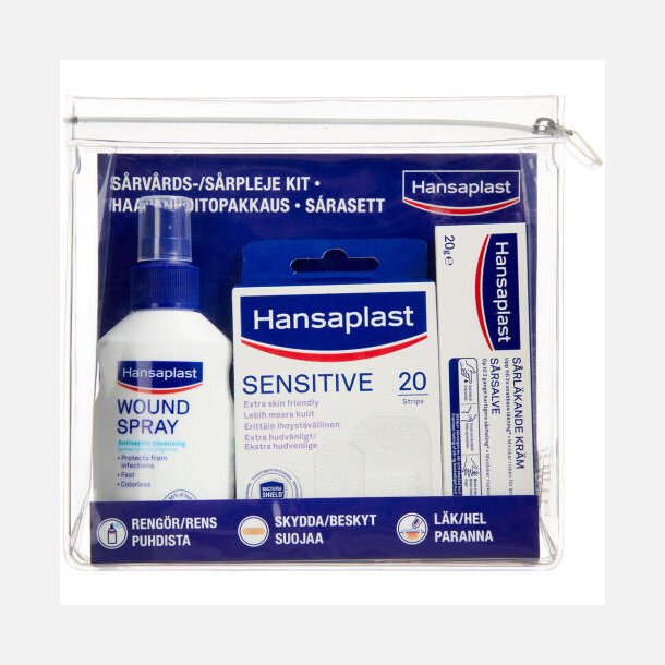 Hansaplast S�rpleje Kit (s�rspray 100ml + s�rsalve 20g + sensitive plastre 20.stk)